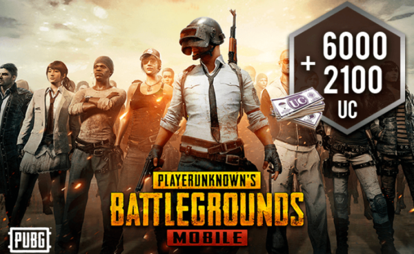 PUBG Mobile 6000 + 2100 UC DE